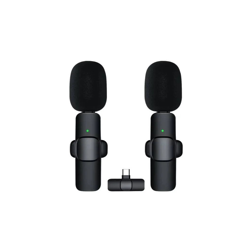 SET DOS MICROFONOS SOLAPEROS INALAMBRICOS TIPO C