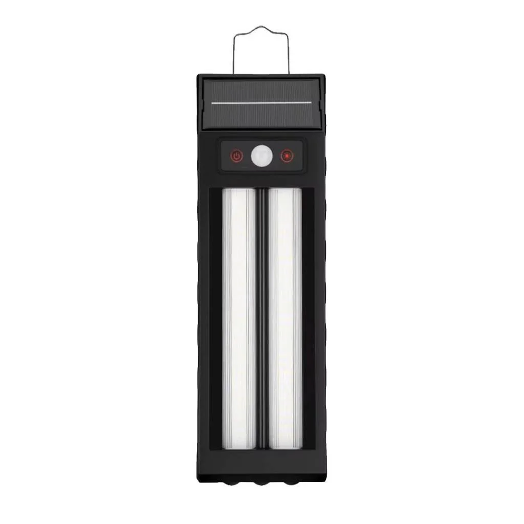 LÁMPARA DOBLE LED SOLAR CON SENSOR