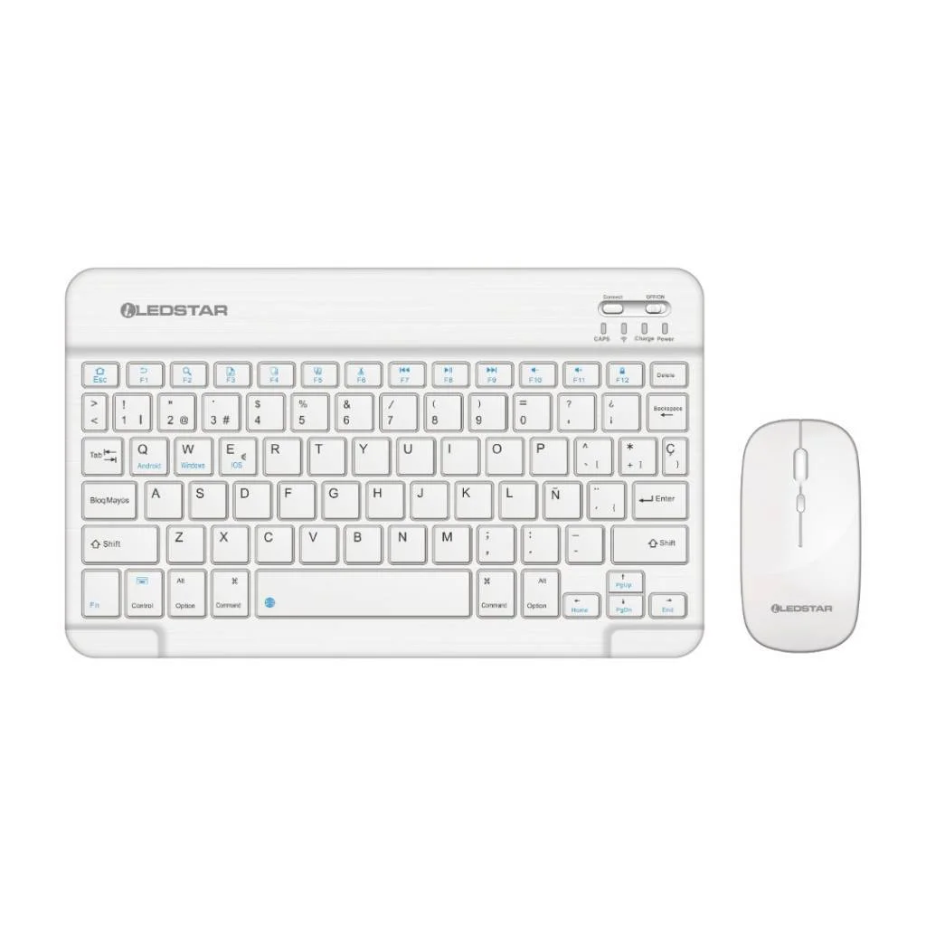 COMBO TECLADO + MOUSE BLUETOOTH RECARGABLE